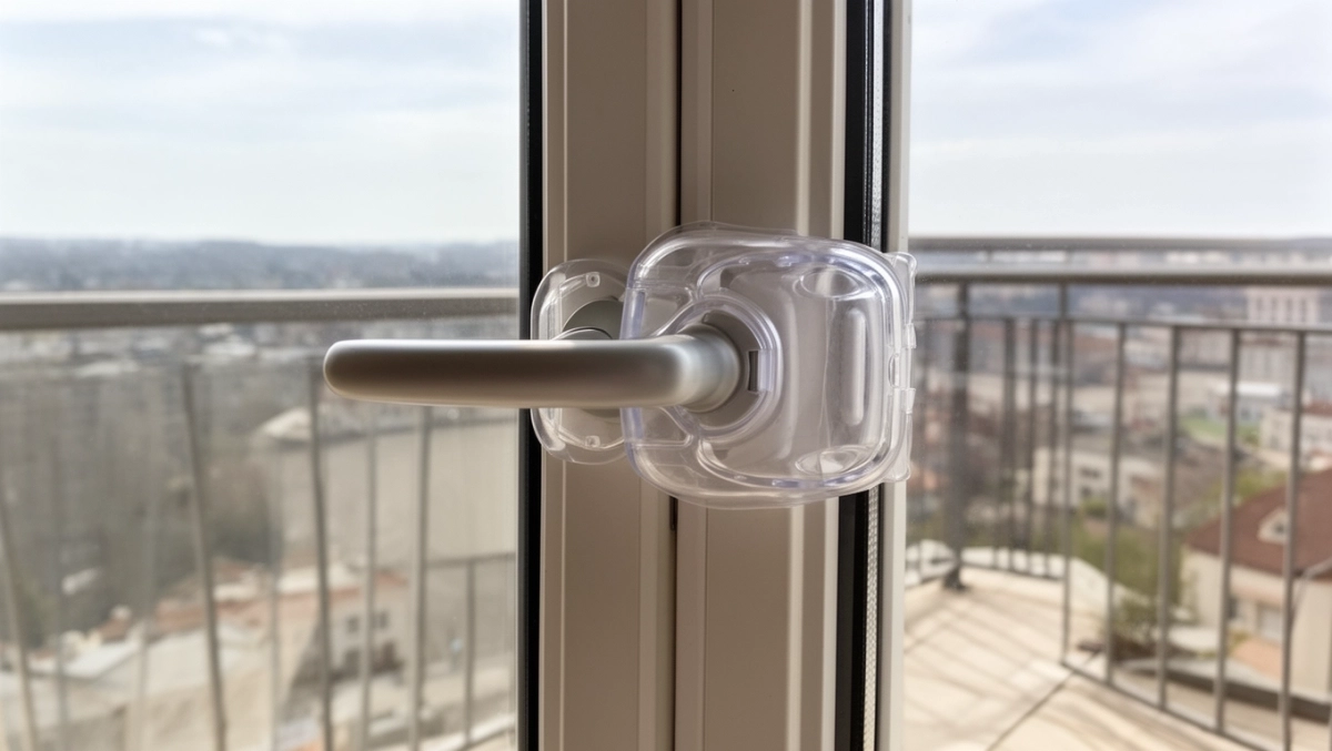 Blokada klamki drzwi balkonowych