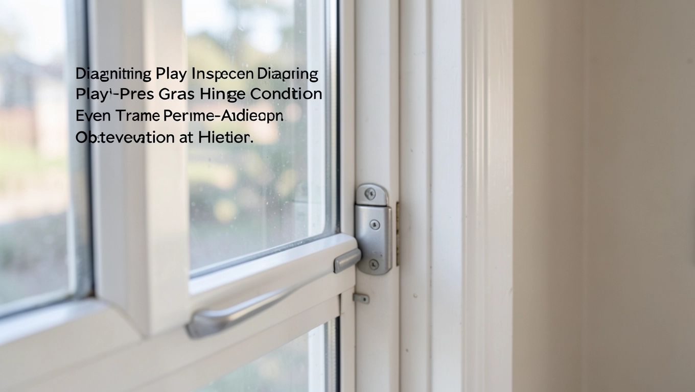 Diagnoza luzów i stanu zawiasów okna
