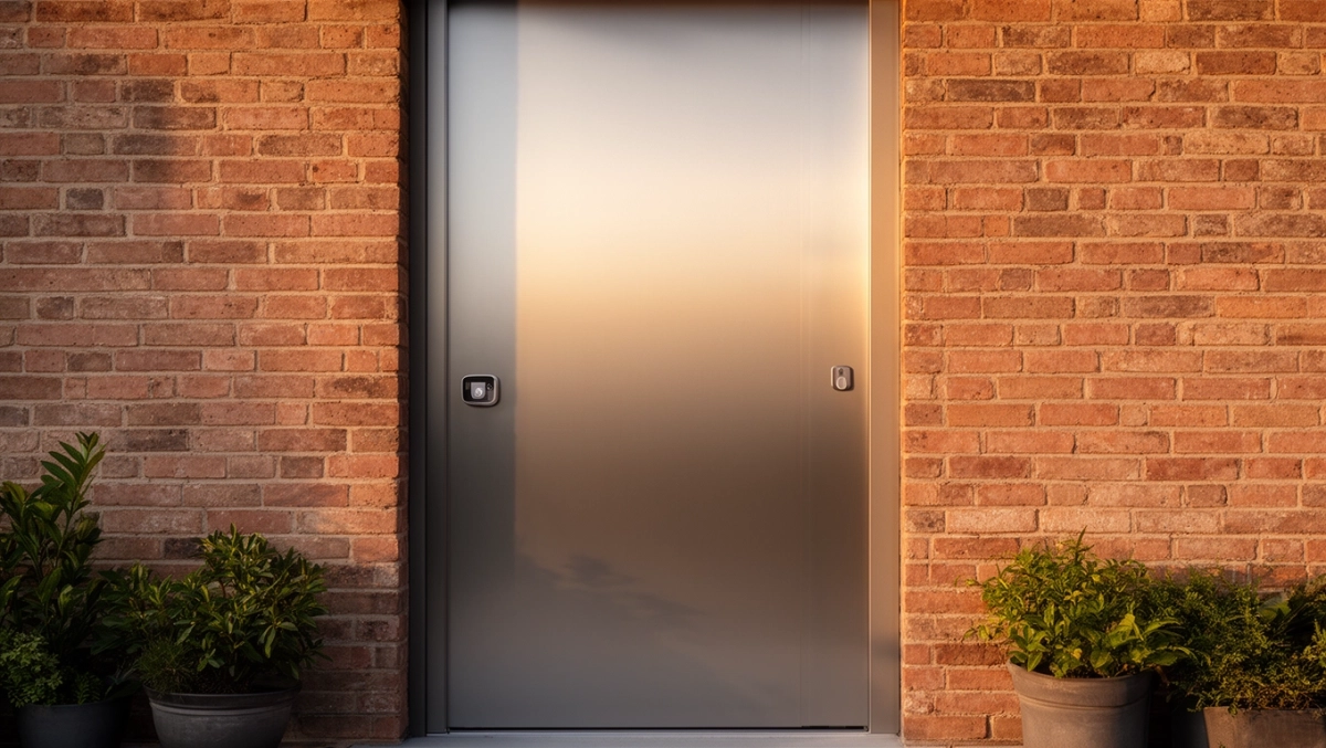 drzwi zewnętrzne bez klamki