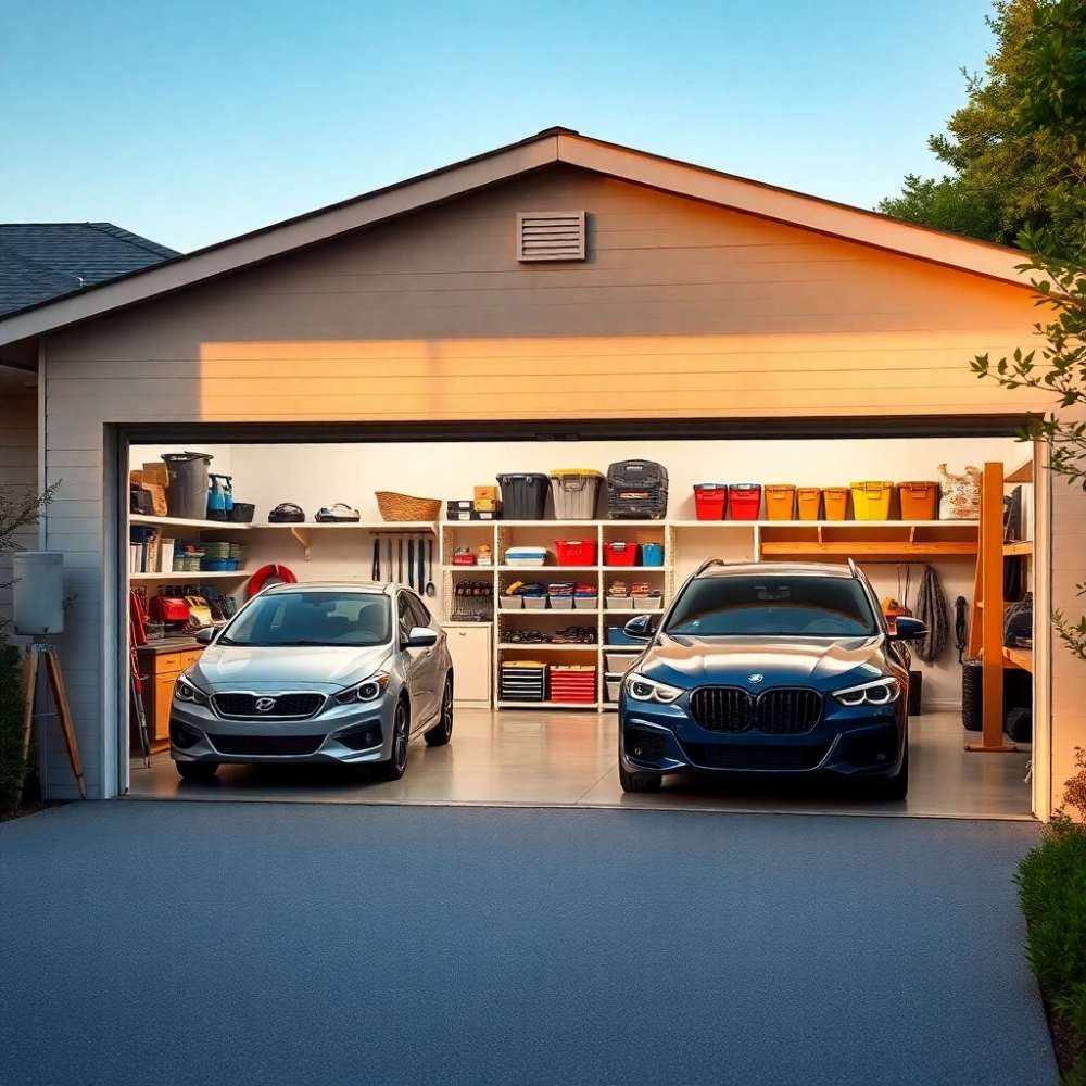 Garaż Dwustanowiskowy Z Pomieszczeniem Gospodarczym I Wiatą