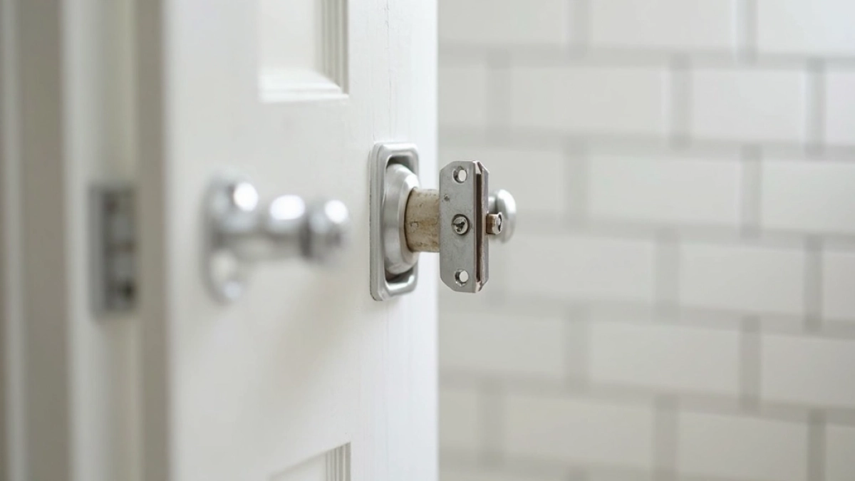 jak zamontować klamkę do drzwi łazienkowych