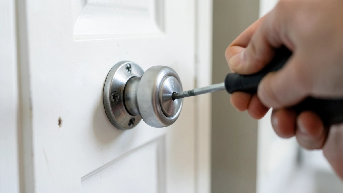 jak zdemontować klamkę w drzwiach