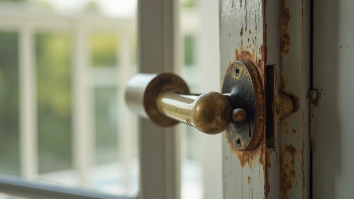 klamka od drzwi balkonowych ciezko chodzi