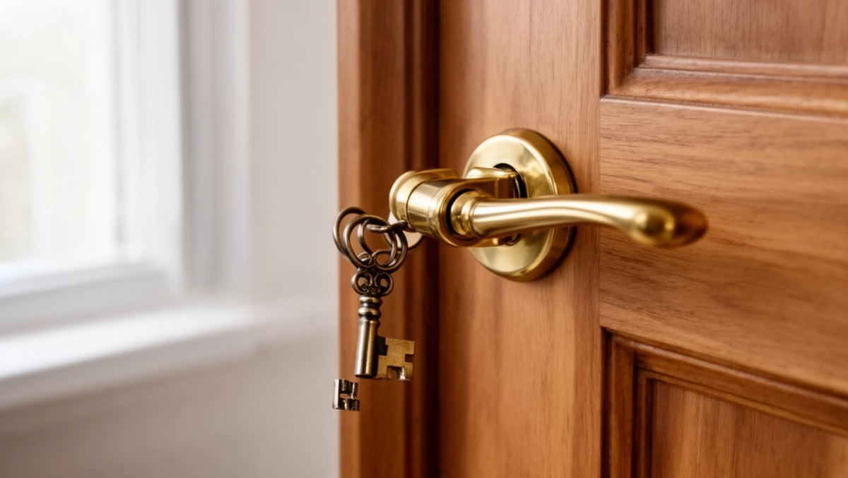 Klamka z kluczem do drzwi wewnętrznych