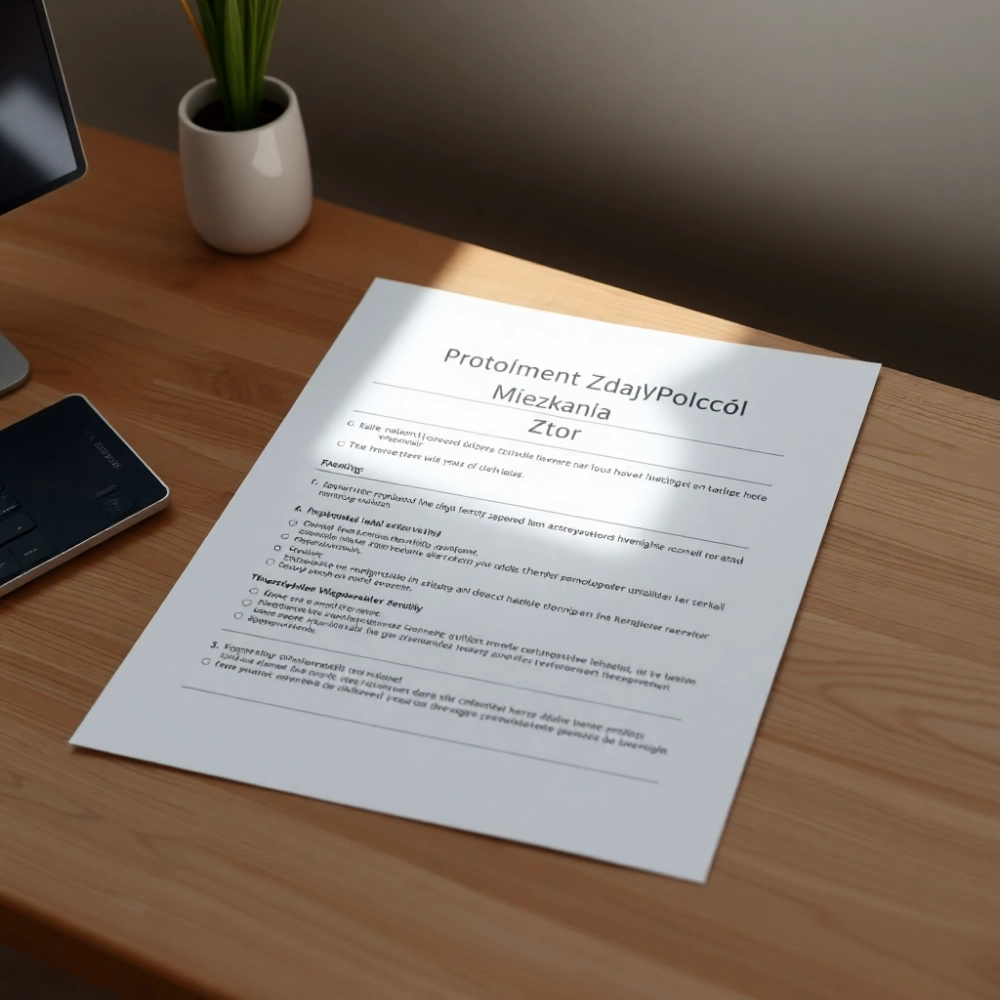 Protokół Zdawczo Odbiorczy Mieszkania Wzór