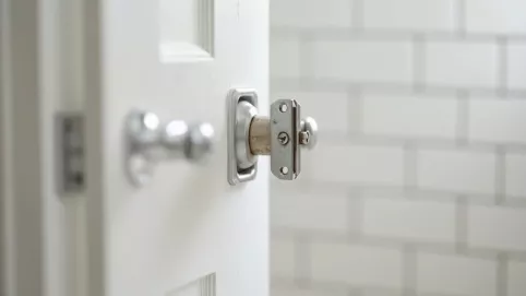 jak zamontować klamkę do drzwi łazienkowych