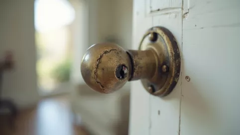 Klamka nie otwiera drzwi w domu