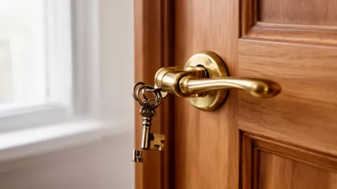 Klamka z kluczem do drzwi wewnętrznych