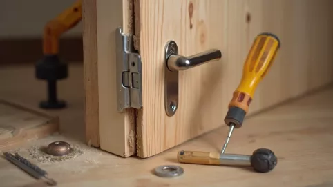 Montaż klamki do drzwi wewnętrznych